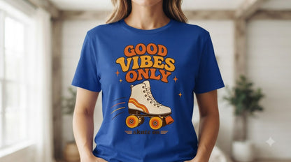 Skate On Good Vibes Graphic Women's Classic Tee by AuraReiment