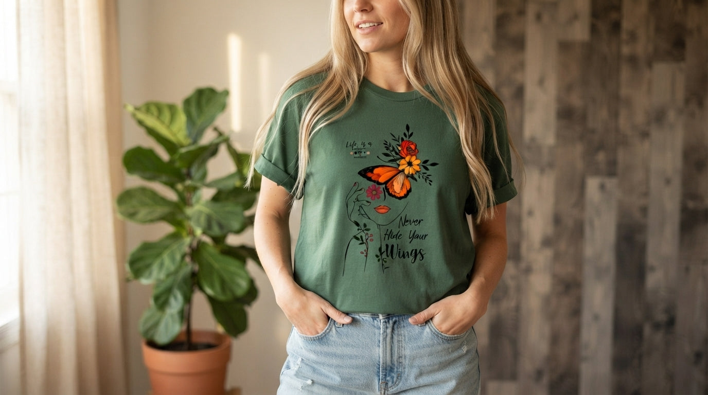 Give Your Dreams Wings Butterfly Tee