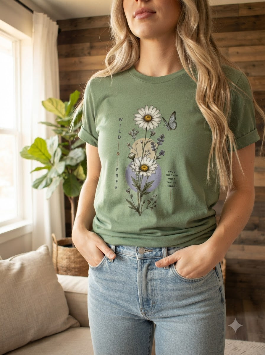 "Wild & Free" Women Graphic Tee