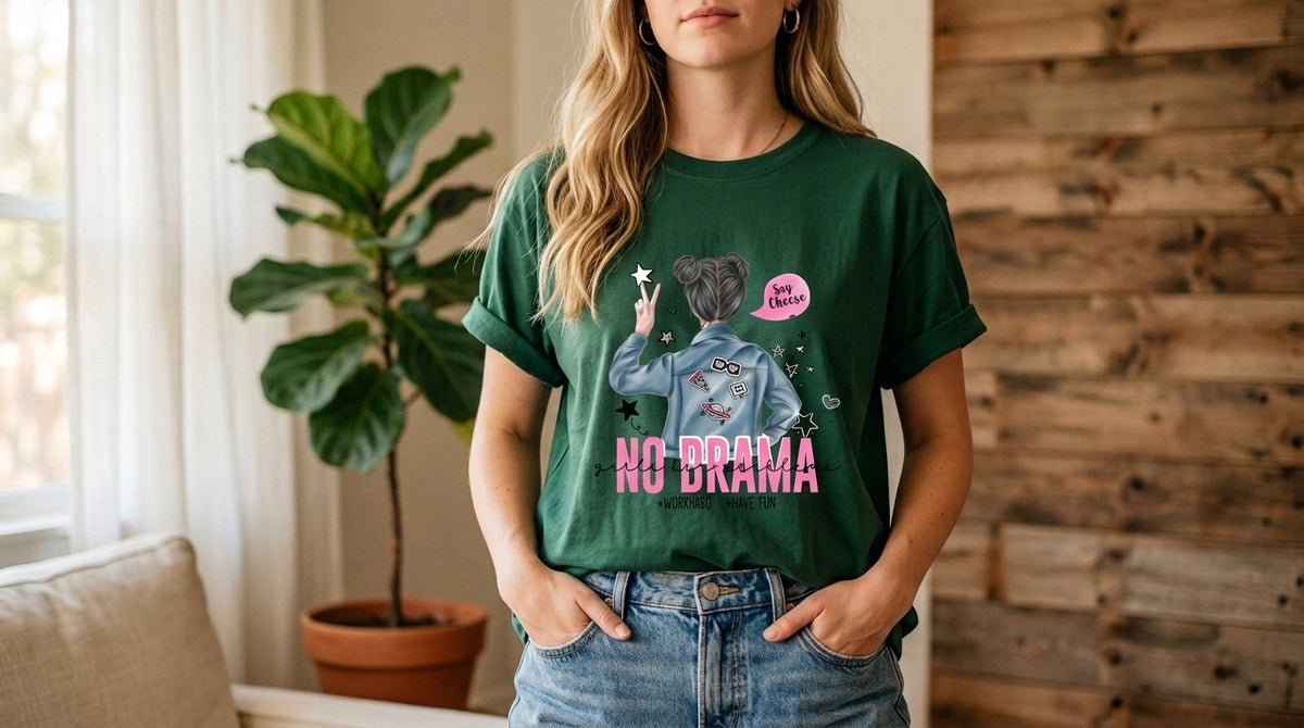 No Drama Urban Girl Graphic Tee by AuraReiment