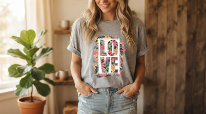 Bold Love Block Print Tee by AuraReiment
