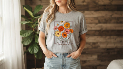 Keep Growing Sunflower Graphic Tee by AuraReiment