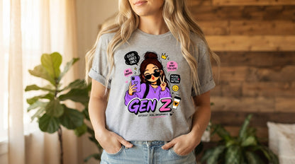 Gen Z Pop Culture Graphic Tee by AuraReiment