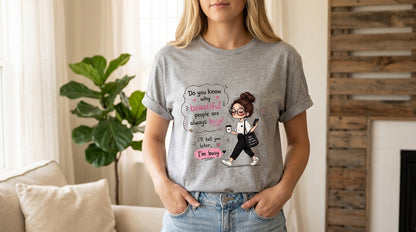 Retro Girl & Quotes Graphic Tee by AuraReiment