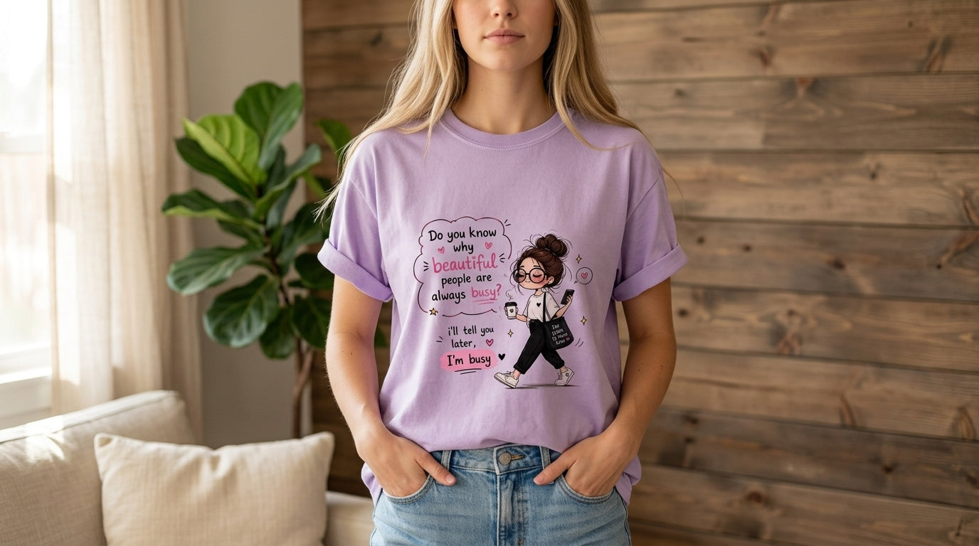 Retro Girl & Quotes Graphic Tee
