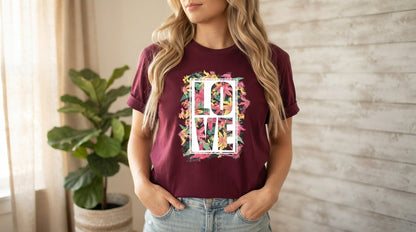Bold Love Block Print Tee by AuraReiment