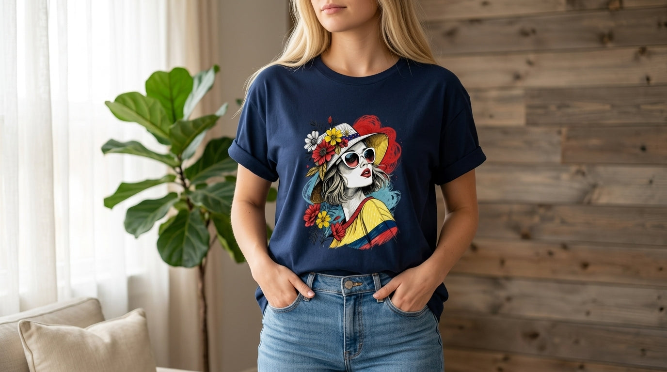 Pop Art Sunglasses Portrait Tee