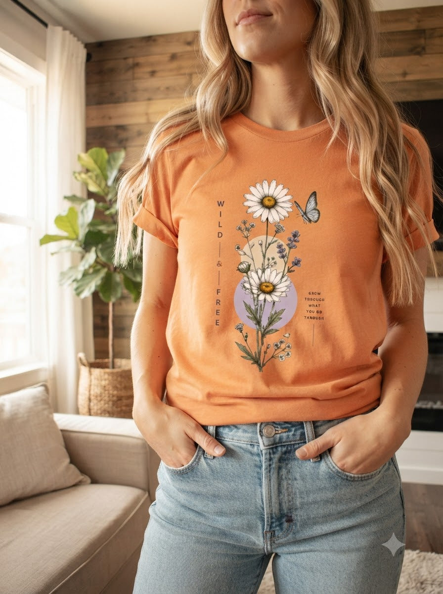 "Wild & Free" Women Graphic Tee