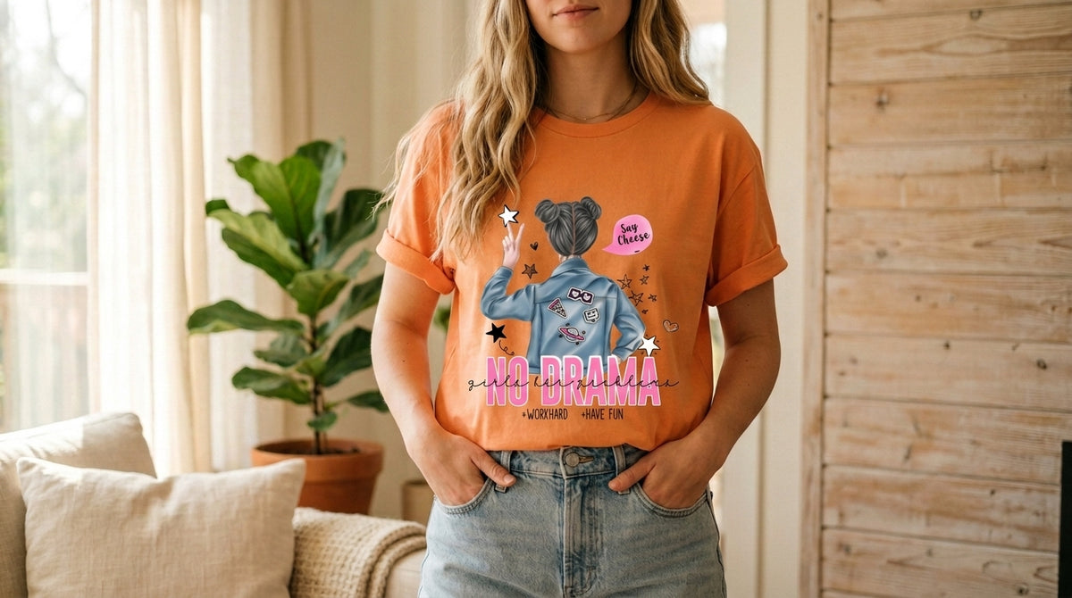 No Drama Urban Girl Graphic Tee by AuraReiment