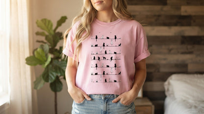 Retro Minimalist Grid Graphic Tee by AuraReiment