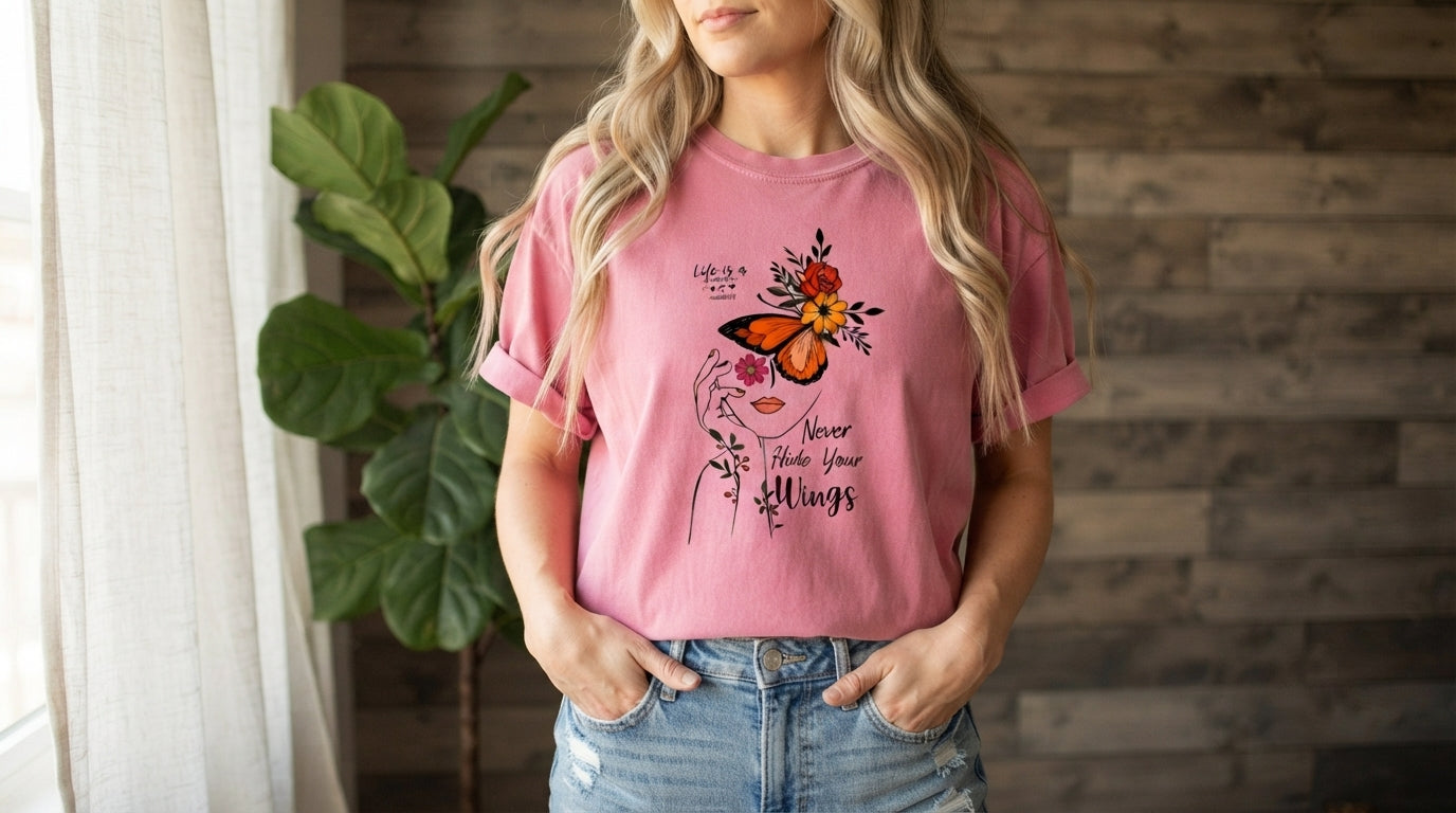 Give Your Dreams Wings Butterfly Tee