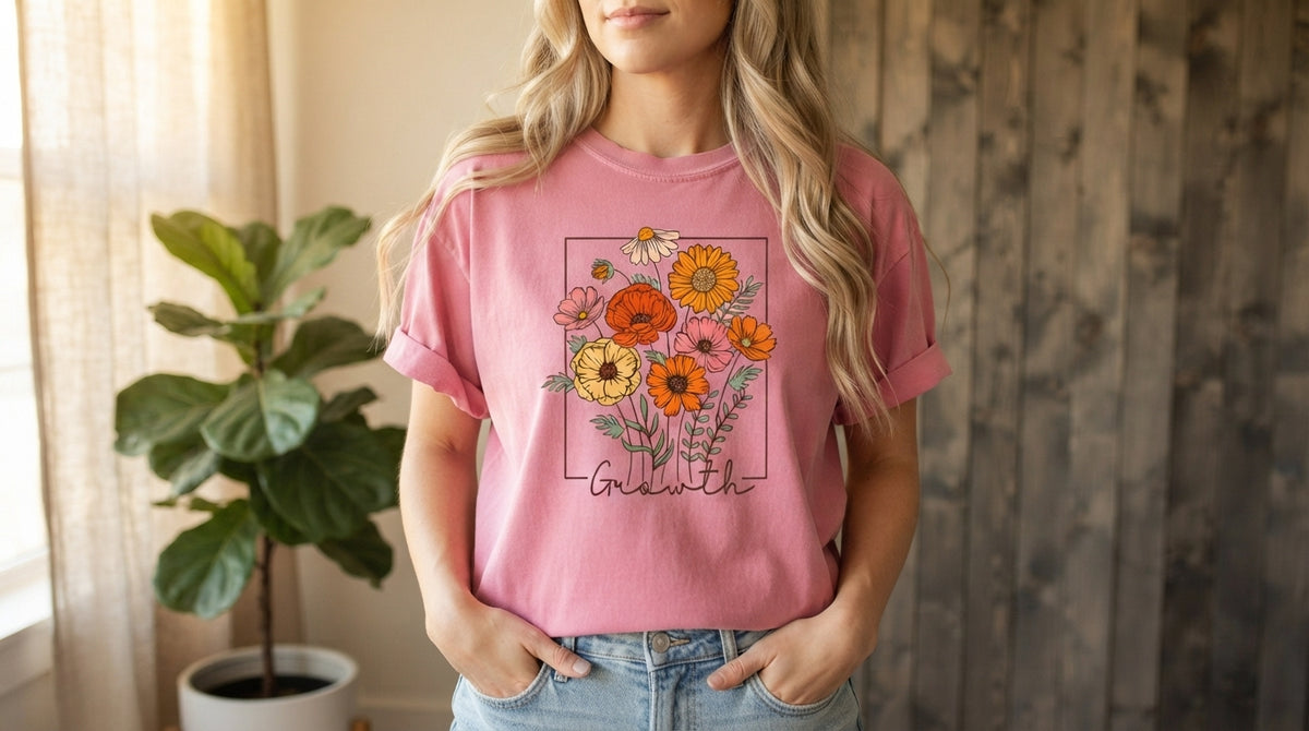 Keep Growing Sunflower Graphic Tee by AuraReiment