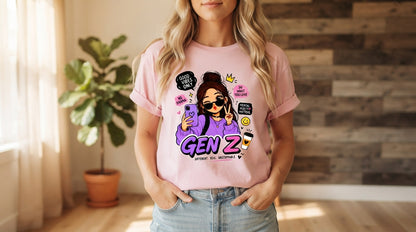 Gen Z Pop Culture Graphic Tee by AuraReiment