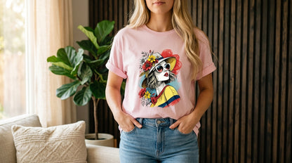 Pop Art Sunglasses Portrait Tee by AuraReiment