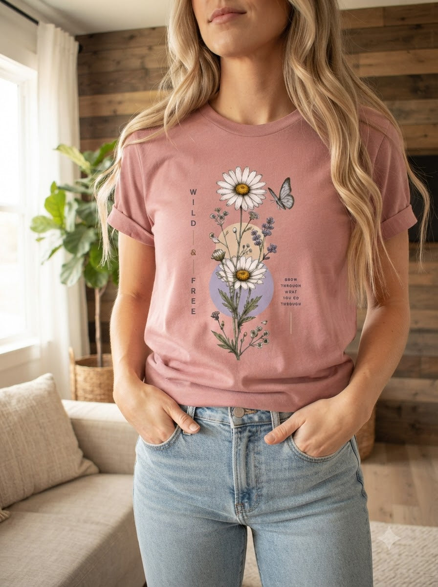 "Wild & Free" Women Graphic Tee
