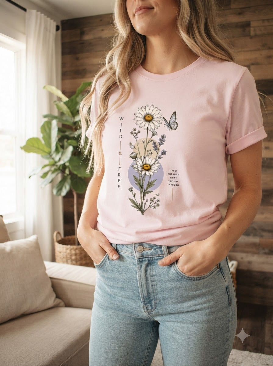 "Wild & Free" Women Graphic Tee