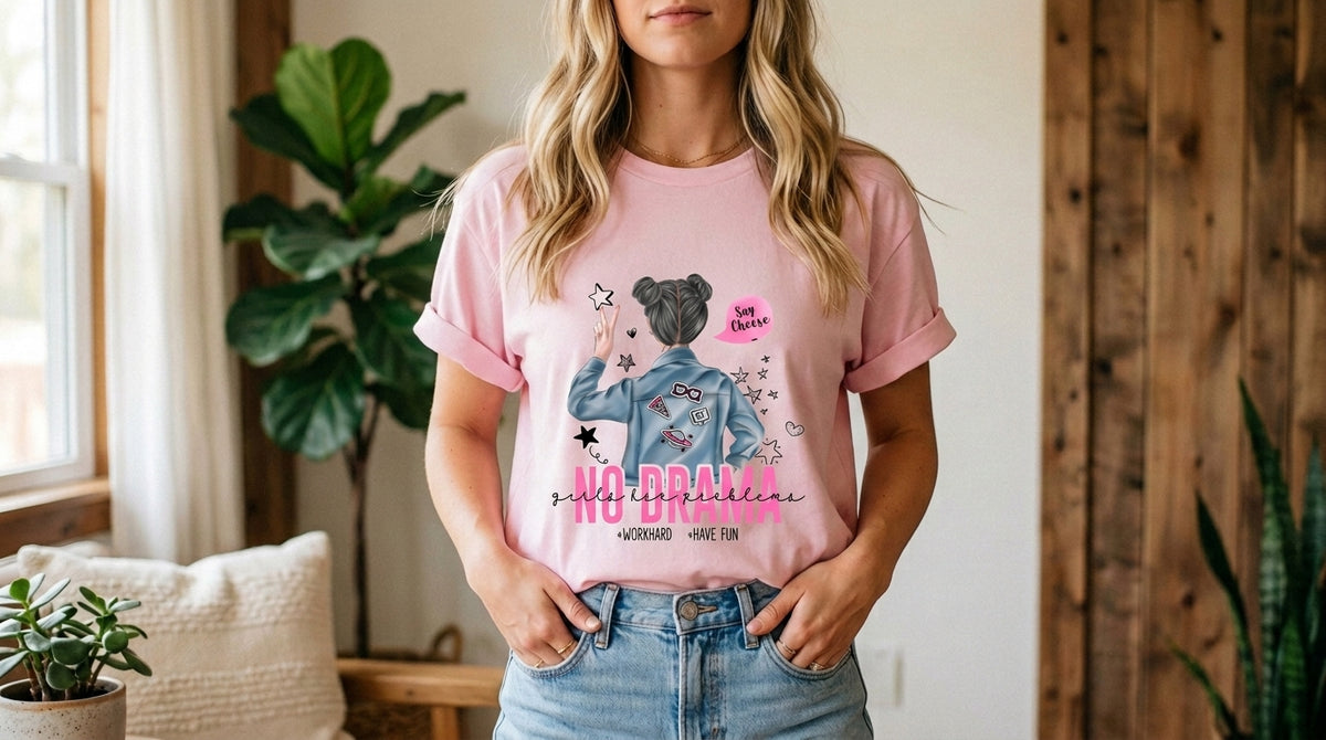 No Drama Urban Girl Graphic Tee by AuraReiment