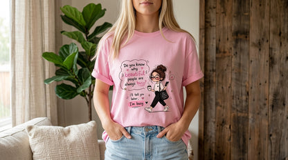 Retro Girl & Quotes Graphic Tee by AuraReiment