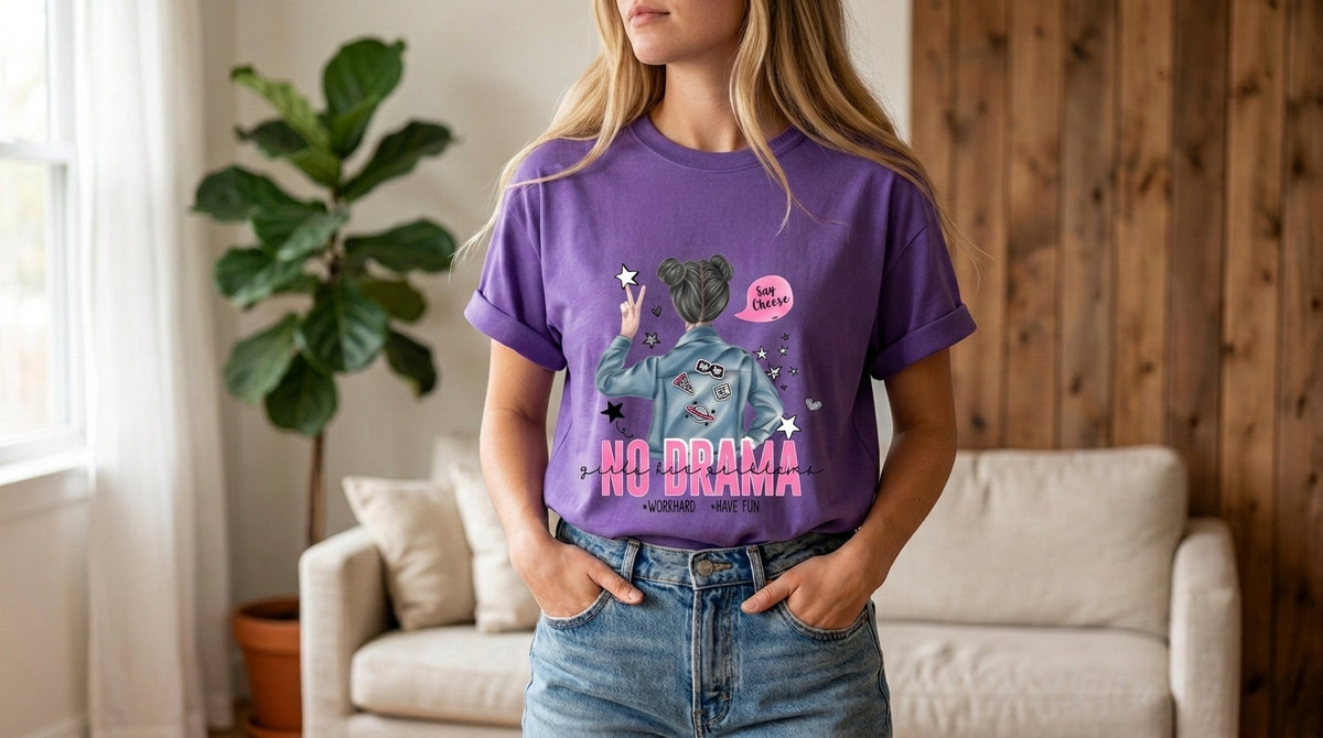 No Drama Urban Girl Graphic Tee by AuraReiment