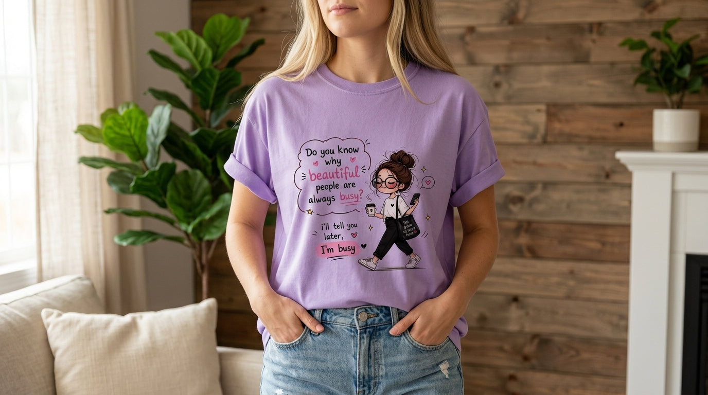Retro Girl & Quotes Graphic Tee