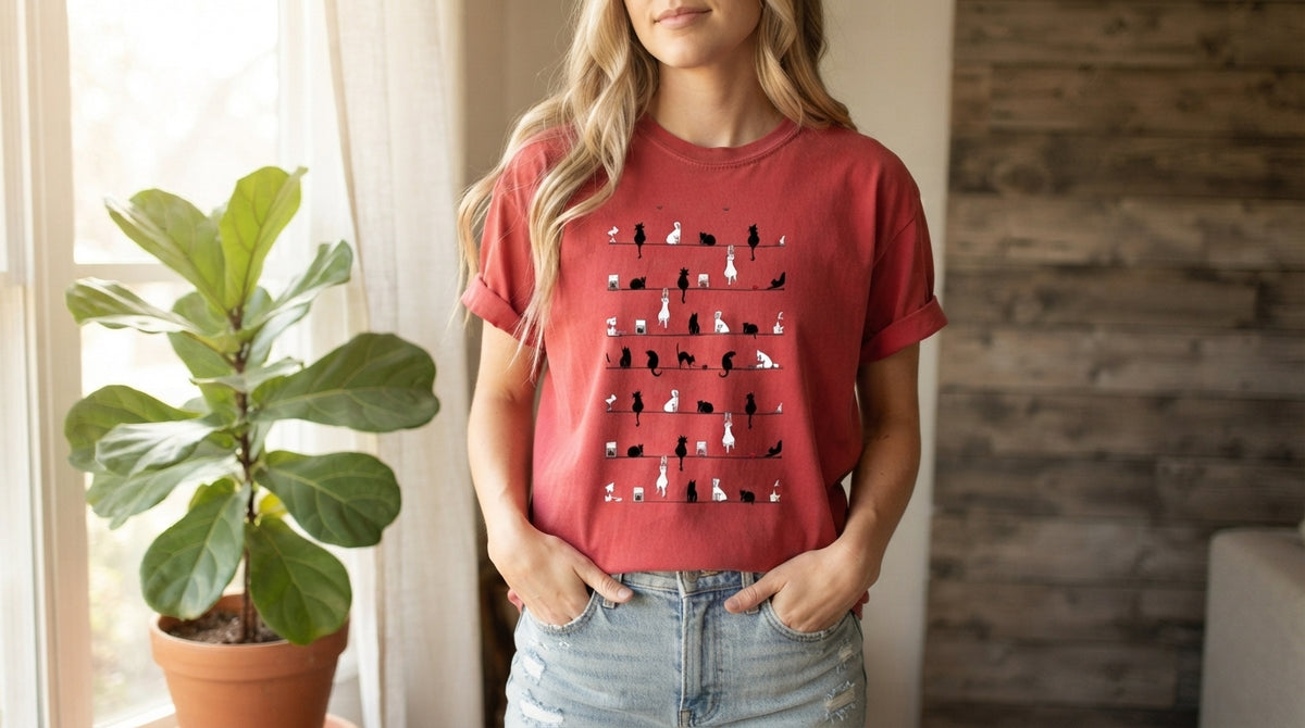 Retro Minimalist Grid Graphic Tee by AuraReiment