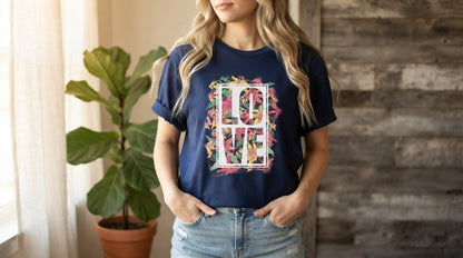 Bold Love Block Print Tee by AuraReiment