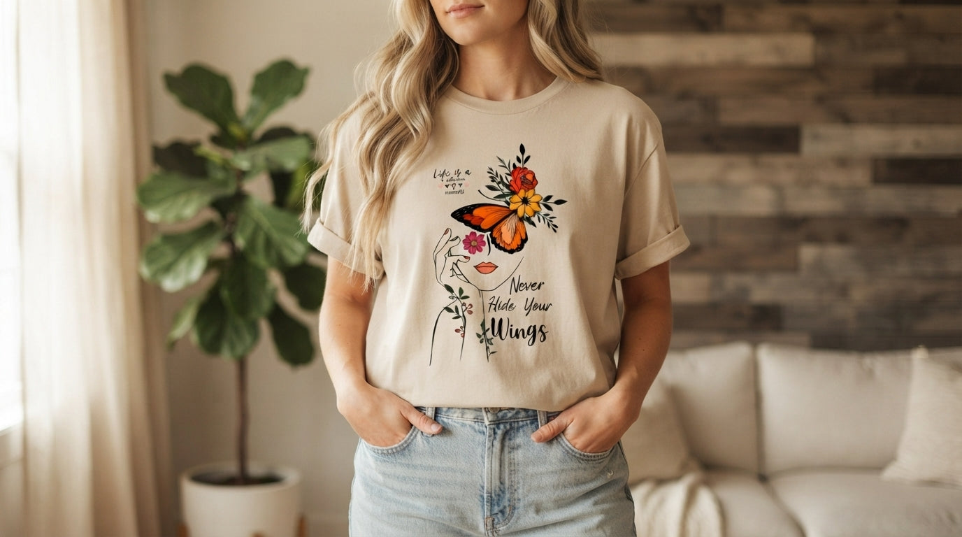 Give Your Dreams Wings Butterfly Tee