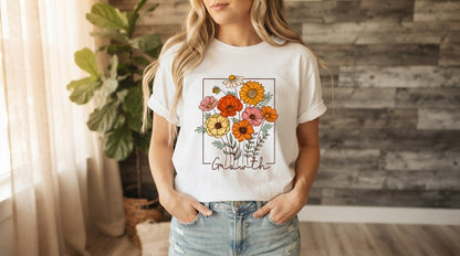 Keep Growing Sunflower Graphic Tee by AuraReiment