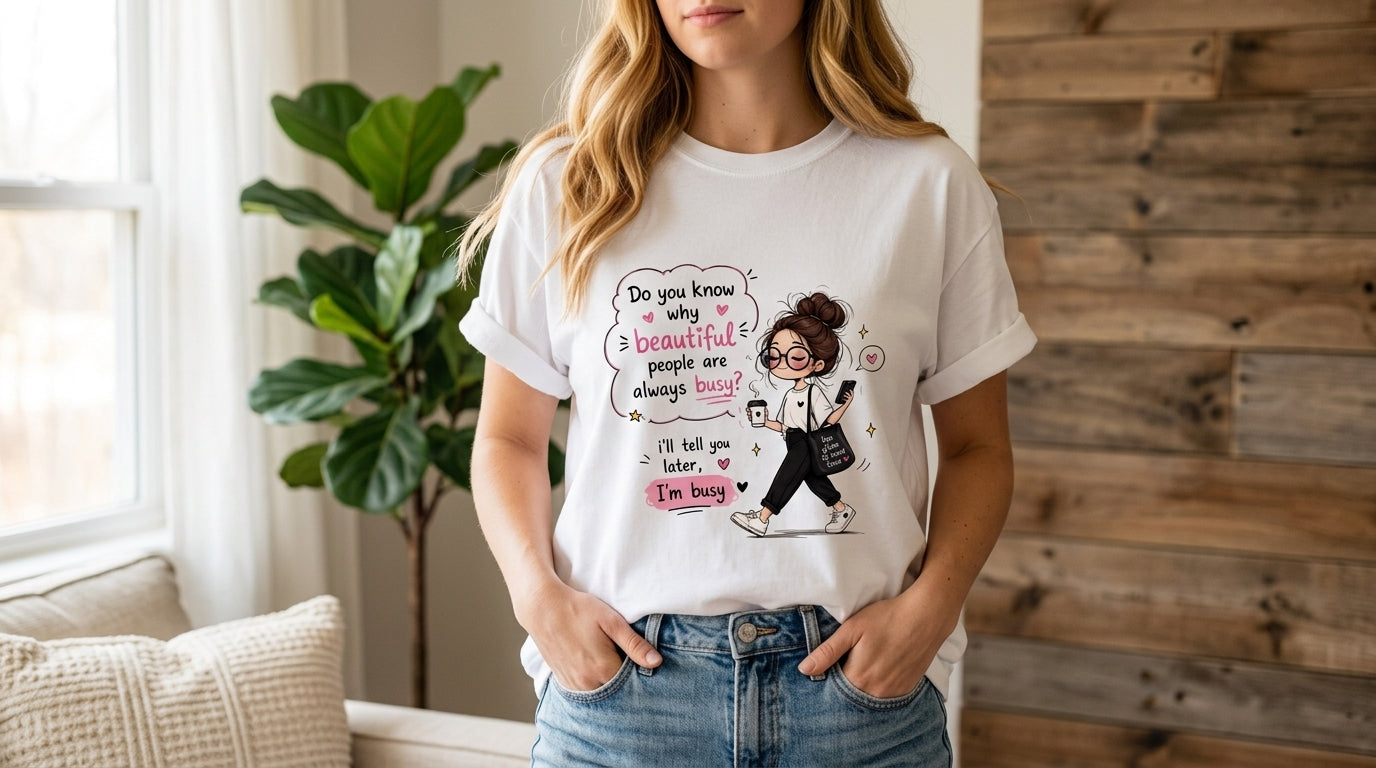 Retro Girl & Quotes Graphic Tee