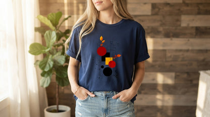 Retro Shapes Abstract Graphic Tee by AuraReiment