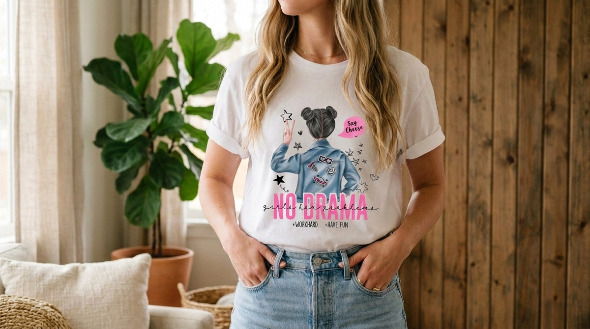 No Drama Urban Girl Graphic Tee by AuraReiment