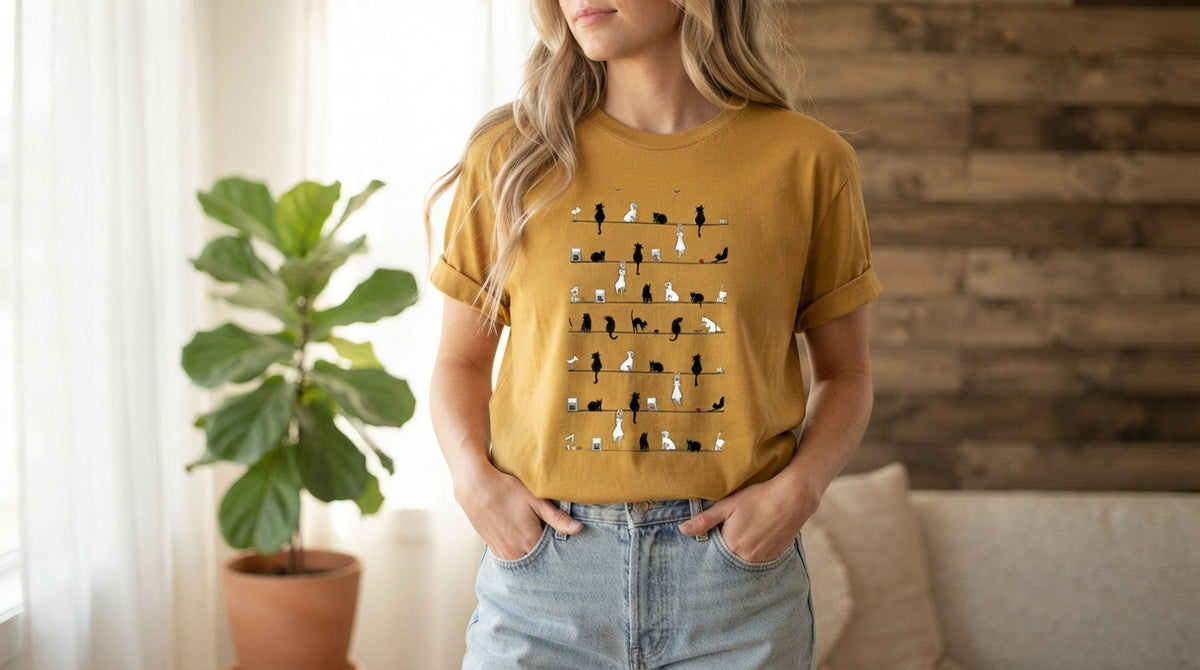 Retro Minimalist Grid Graphic Tee by AuraReiment