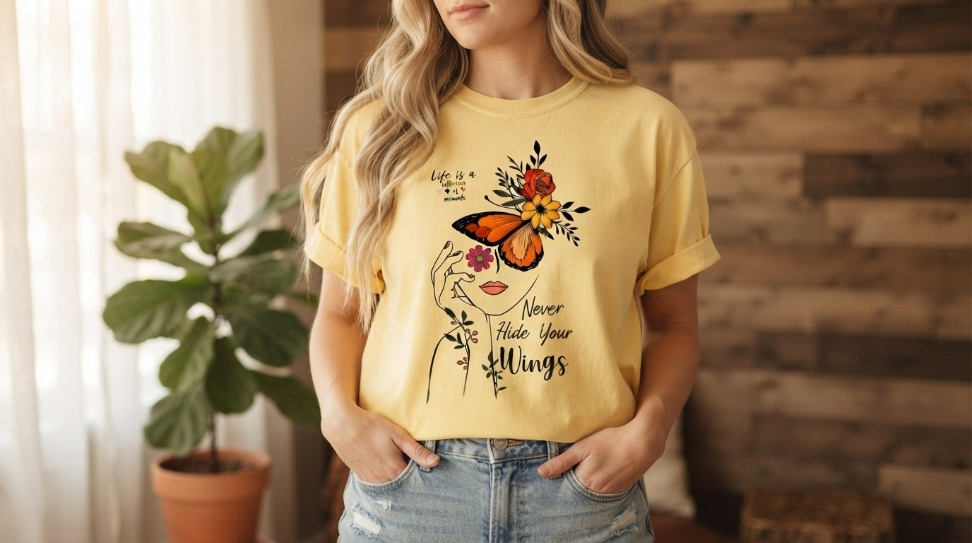 Give Your Dreams Wings Butterfly Tee