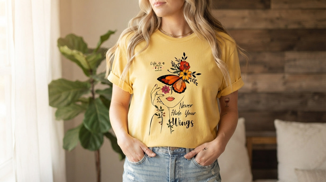 Give Your Dreams Wings Butterfly Tee