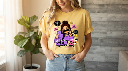 Gen Z Pop Culture Graphic Tee by AuraReiment