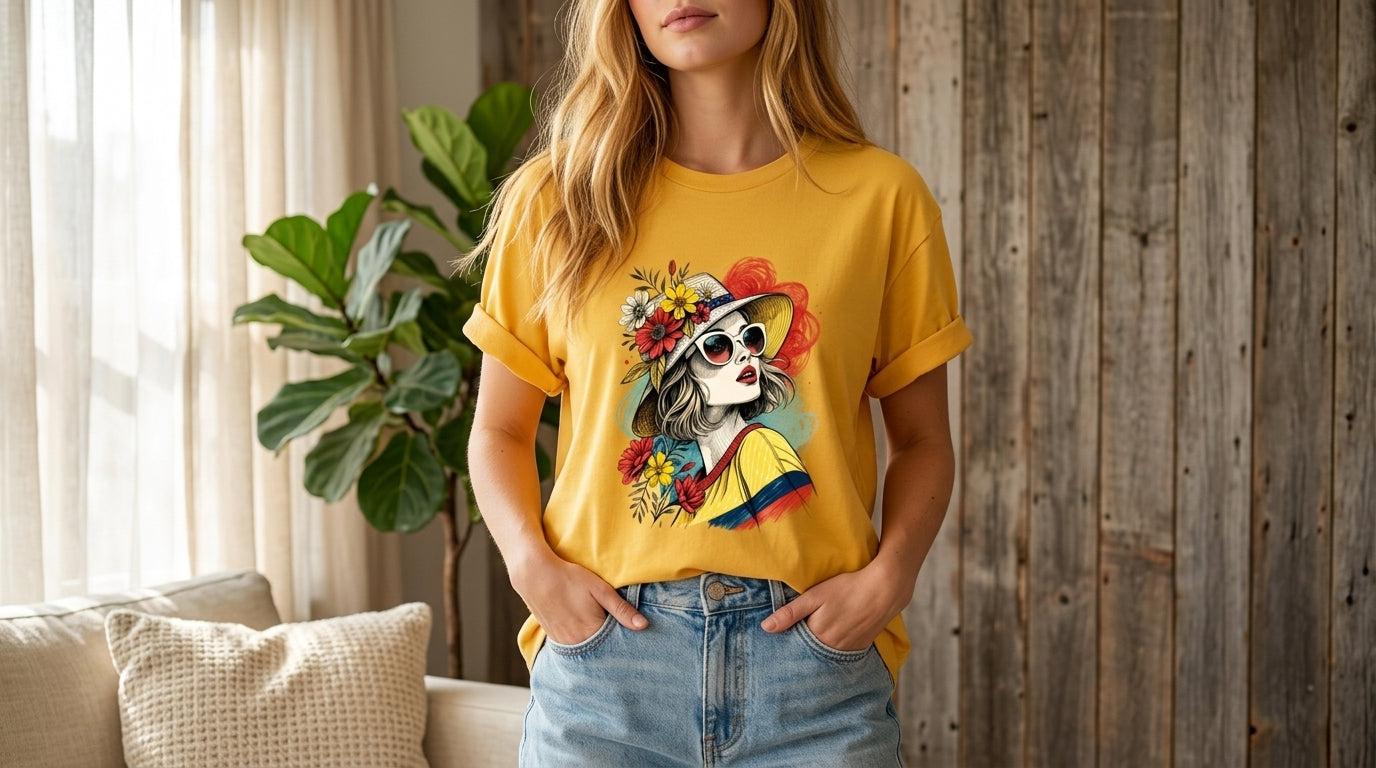 Pop Art Sunglasses Portrait Tee