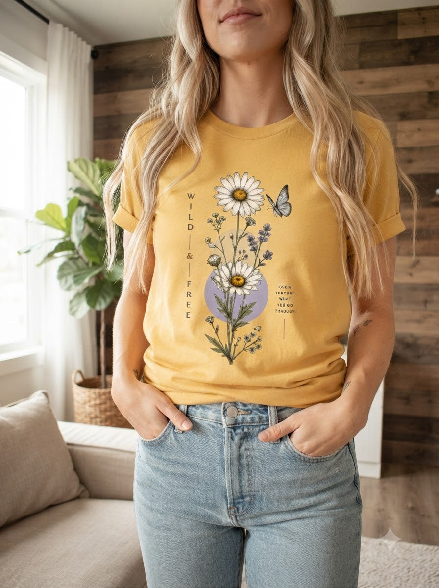 "Wild & Free" Women Graphic Tee
