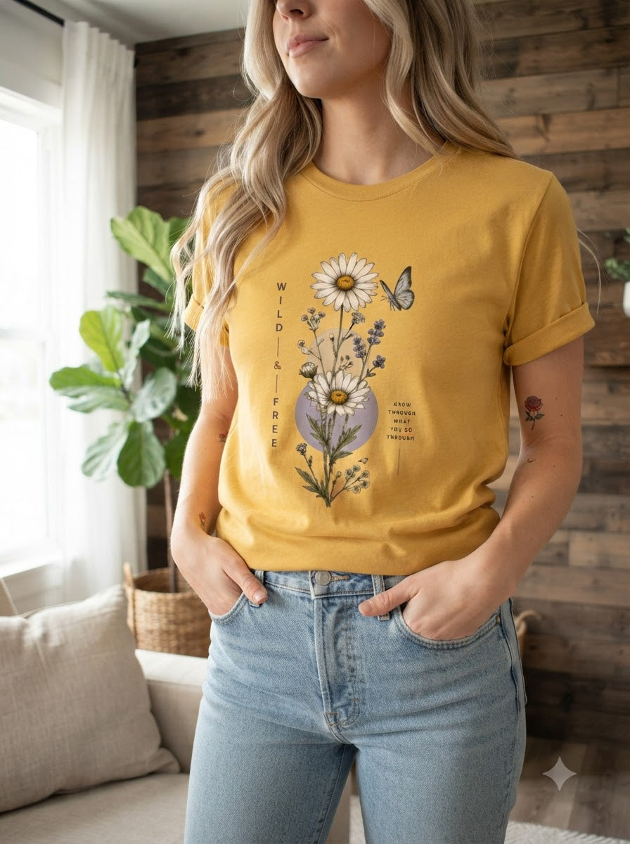 "Wild & Free" Women Graphic Tee