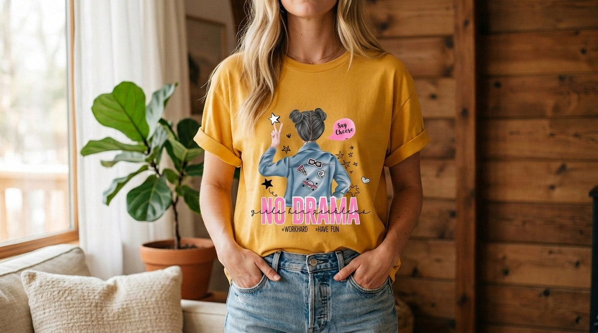 No Drama Urban Girl Graphic Tee by AuraReiment